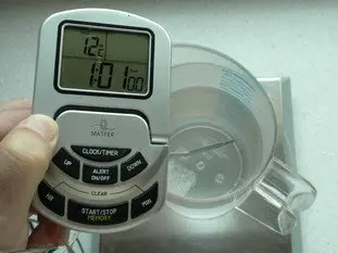 Calculator for water temperature in bread-making